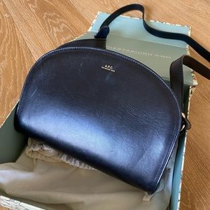APC Demi-Lune Black Crossbody Bag